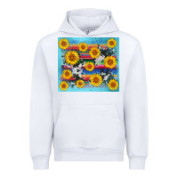 White serape cowhide sunflower Urban Hoodie - AdoDesignShop