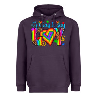 Plum its okay to say gay Heavyweight Hoodie - texasbilliewilder