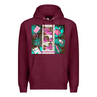 Burgundy lpn licenced practical nurse and element Premium Hoodie - AdoDesignShop