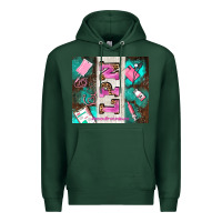 Sports Green lpn licenced practical nurse and element Premium Hoodie - AdoDesignShop