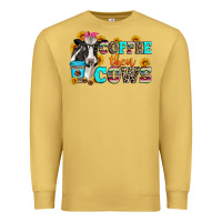 Antique Gold coffee then cows Premium Sweatshirt - Zillion Design Studio