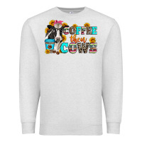 Oatmeal Heather coffee then cows Premium Sweatshirt - Zillion Design Studio