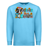 Ocean Blue coffee then cows Premium Sweatshirt - Zillion Design Studio