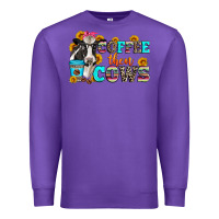 Purple coffee then cows Premium Sweatshirt - Zillion Design Studio
