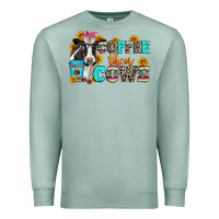 Seafoam coffee then cows Premium Sweatshirt - Zillion Design Studio