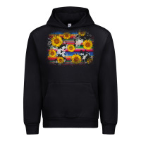 Black serape cowhide sunflower background Urban Hoodie - AdoDesignShop