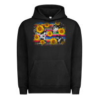 Pigment Black serape cowhide sunflower background Urban Hoodie - AdoDesignShop