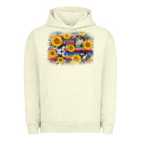 Pigment Pistachio serape cowhide sunflower background Urban Hoodie - AdoDesignShop