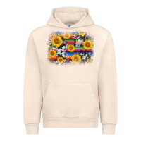 Sandshell serape cowhide sunflower background Urban Hoodie - AdoDesignShop