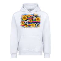 White serape cowhide sunflower background Urban Hoodie - AdoDesignShop
