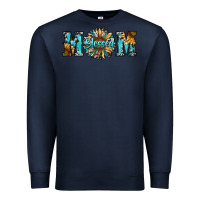 Navy blessed mom Premium Sweatshirt - RanaPortraitStore