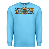 Ocean Blue blessed mom Premium Sweatshirt - RanaPortraitStore