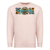 Pale Pink blessed mom Premium Sweatshirt - RanaPortraitStore