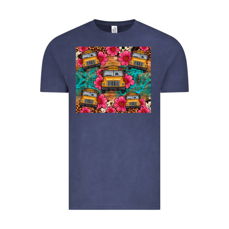 School Bus Leopard Cowhide Vintage Tee by Artiststas | Teevron