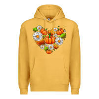 Pumpkin And Daisies Premium Hoodie | Teevron