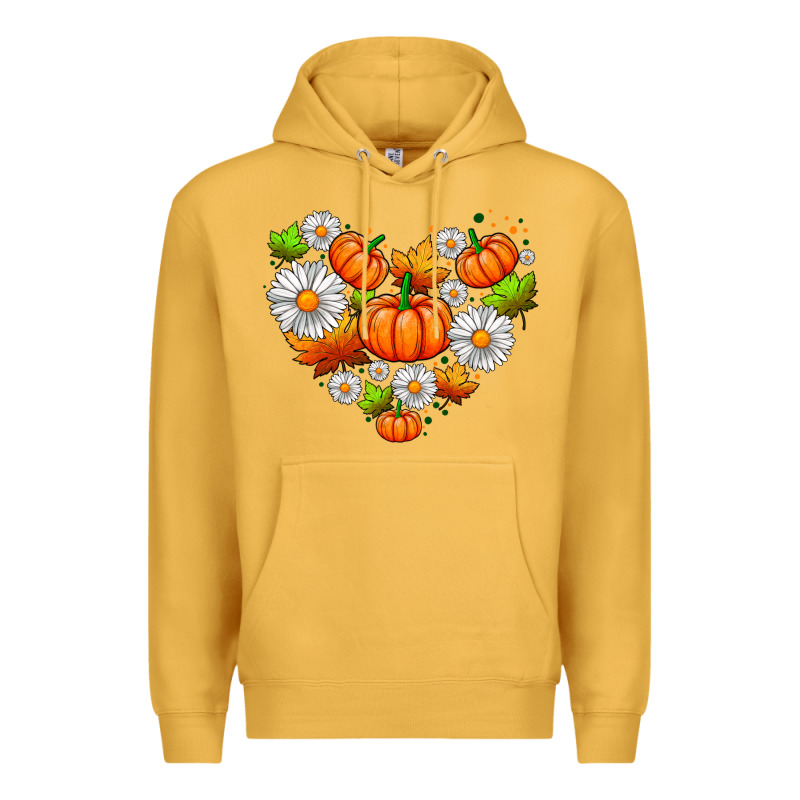 Pumpkin And Daisies Premium Hoodie by AdoDesignShop | Teevron