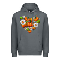 Rock pumpkin and daisies Premium Hoodie - AdoDesignShop