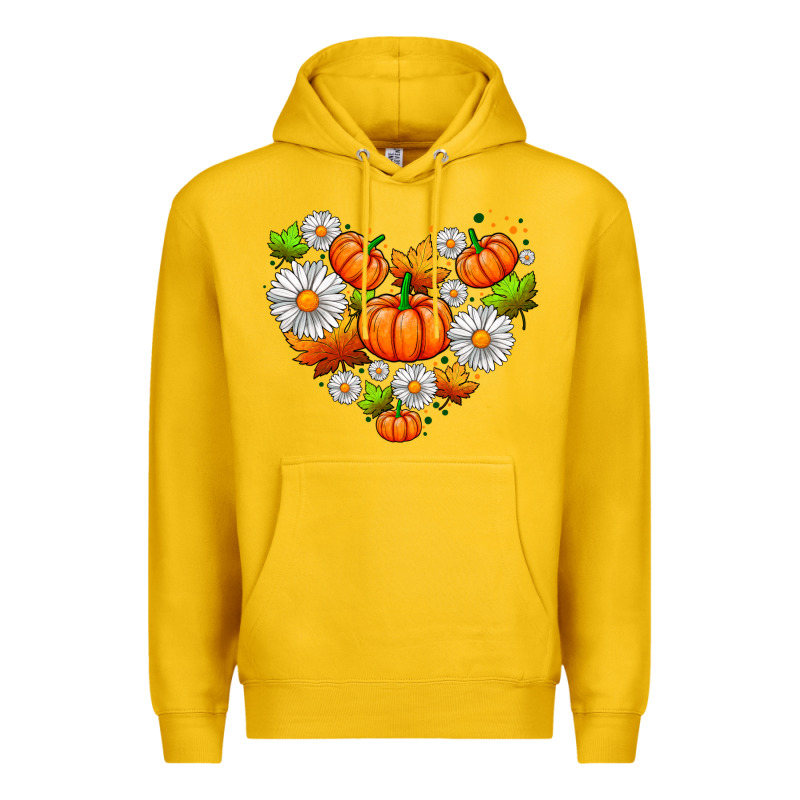 Pumpkin And Daisies Premium Hoodie by AdoDesignShop | Teevron