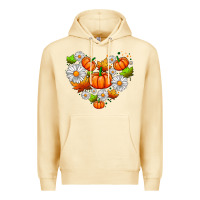 Pina Colada pumpkin and daisies Premium Hoodie - AdoDesignShop