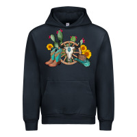 Navy wheel bull skull western cowboy Urban Hoodie - AdoDesignShop
