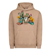 Pigment Burro wheel bull skull western cowboy Urban Hoodie - AdoDesignShop