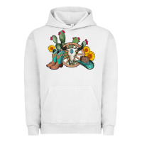 Pigment Lunar Rock wheel bull skull western cowboy Urban Hoodie - AdoDesignShop
