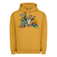 Pigment Peanut Butter wheel bull skull western cowboy Urban Hoodie - AdoDesignShop