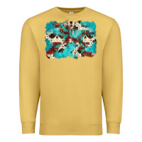 Antique Gold aztec cowhide background Premium Sweatshirt - Zillion Design Studio