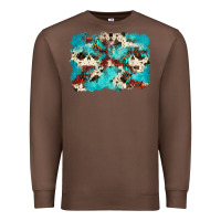 Chestnut aztec cowhide background Premium Sweatshirt - Zillion Design Studio