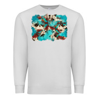Dove Grey aztec cowhide background Premium Sweatshirt - Zillion Design Studio