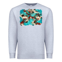 Heather Grey aztec cowhide background Premium Sweatshirt - Zillion Design Studio
