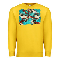 Lemon aztec cowhide background Premium Sweatshirt - Zillion Design Studio