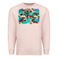 Pale Pink aztec cowhide background Premium Sweatshirt - Zillion Design Studio