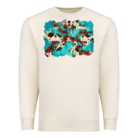 Sandshell aztec cowhide background Premium Sweatshirt - Zillion Design Studio