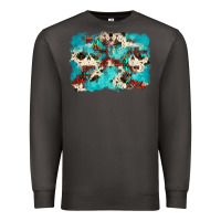 Smoke aztec cowhide background Premium Sweatshirt - Zillion Design Studio