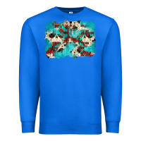 True Royal aztec cowhide background Premium Sweatshirt - Zillion Design Studio