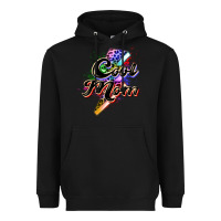 Black cool mom Heavyweight Hoodie - Zillion Design Studio