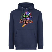 Navy cool mom Heavyweight Hoodie - Zillion Design Studio