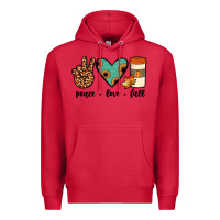 Cardinal peace love fall Premium Hoodie - JahusDesignShop