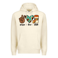 Sandshell peace love fall Premium Hoodie - JahusDesignShop
