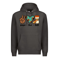Smoke peace love fall Premium Hoodie - JahusDesignShop