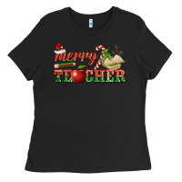 Black merry teacher Ladies Tee - BarkalooDesign