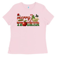 Merry Teacher Ladies Tee | Teevron