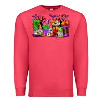 Cardinal Halloween Gnomes Coffee Cups Premium Sweatshirt - texasbilliewilder