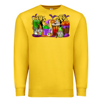 Lemon Halloween Gnomes Coffee Cups Premium Sweatshirt - texasbilliewilder