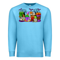 Ocean Blue Halloween Gnomes Coffee Cups Premium Sweatshirt - texasbilliewilder