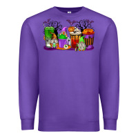 Purple Halloween Gnomes Coffee Cups Premium Sweatshirt - texasbilliewilder