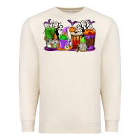Sandshell Halloween Gnomes Coffee Cups Premium Sweatshirt - texasbilliewilder