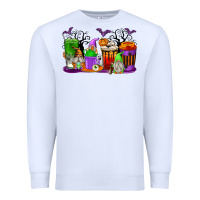 White Halloween Gnomes Coffee Cups Premium Sweatshirt - texasbilliewilder