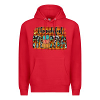 Red thankful mama Premium Hoodie - JahusDesignShop